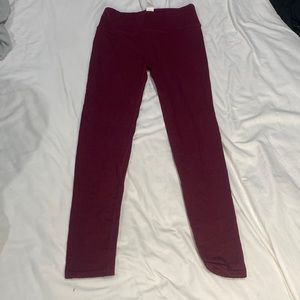 Fabletics Leggings- Maroon